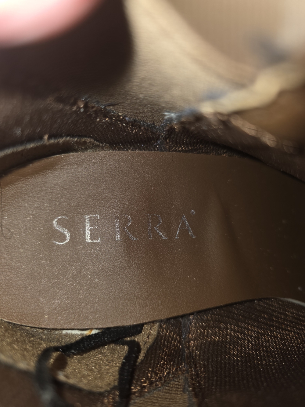 Serra Tan Suede Ankle Booties with Stacked Heel - Picture 6 of 8